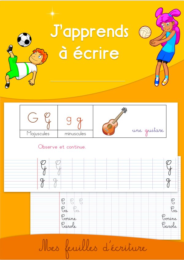 Écriture des Majuscules et minuscules CP CE1 CE2 iProf Éducation