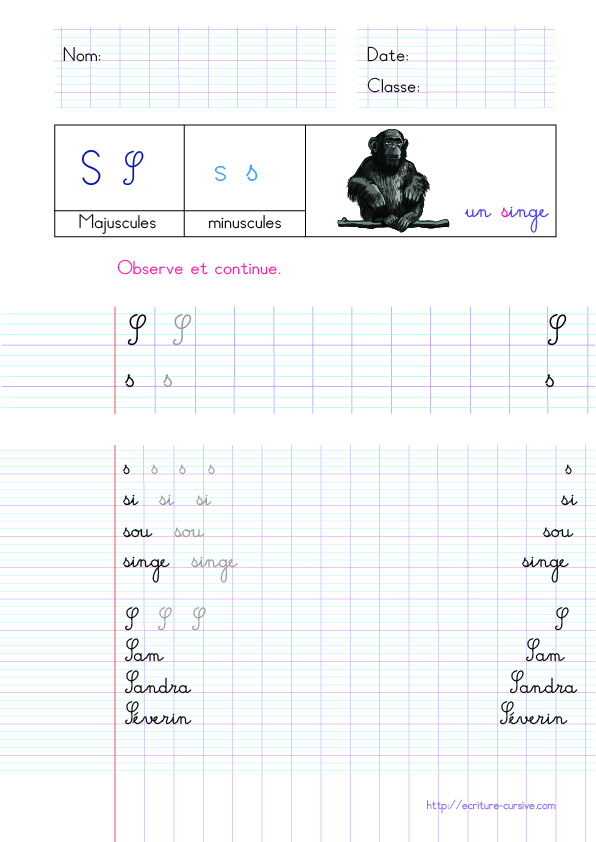 Mon petit cahier d'écriture CE1 / CE2 : Les majuscules cursives