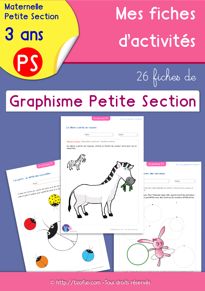26 Fiches Graphisme Petite Section Maternelle