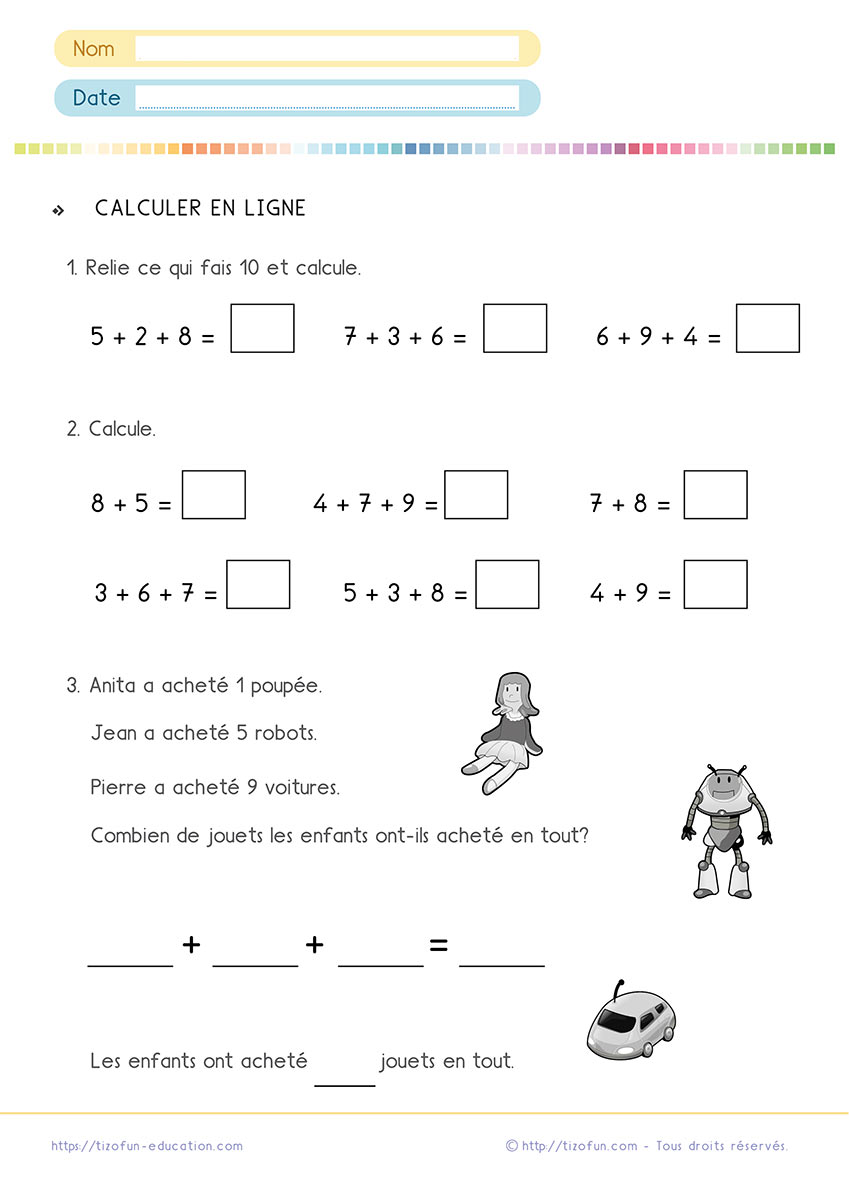 Calculs Maths Cp Ce1 Additions Soustractions Problemes Cp Ce1