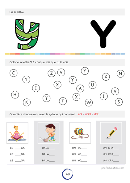 Lire l'alphabet et écrire les lettres capitales en Maternelle
