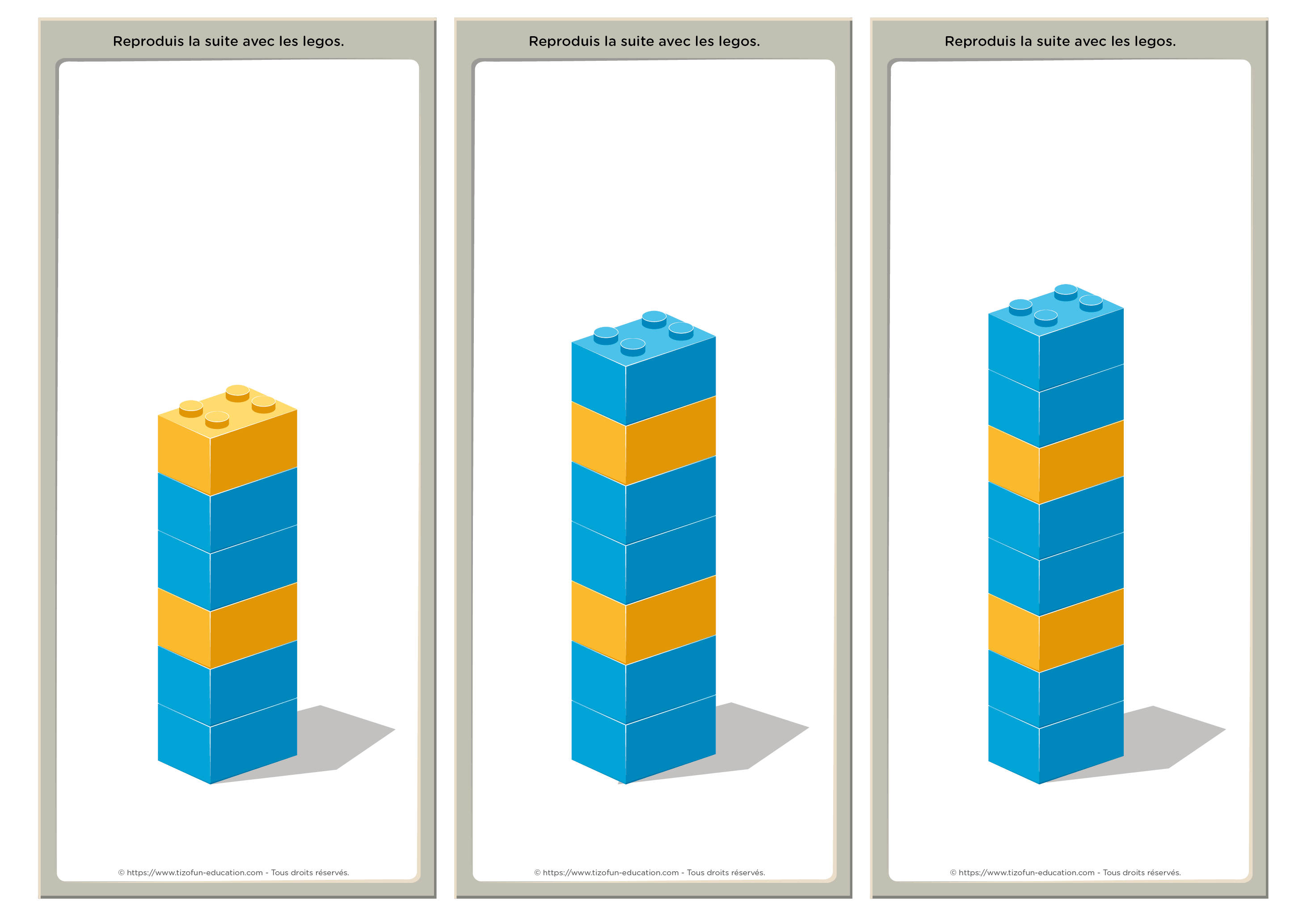 Algorithme - blocks legos à reproduire