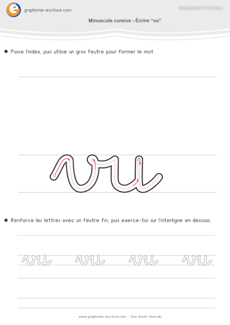 Apprendre à écrire l’alphabet & les mots en cursive GS – iProf ...