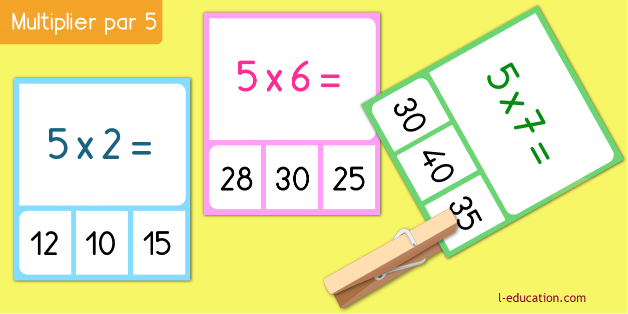 cartes memory - Table de multiplication de 3