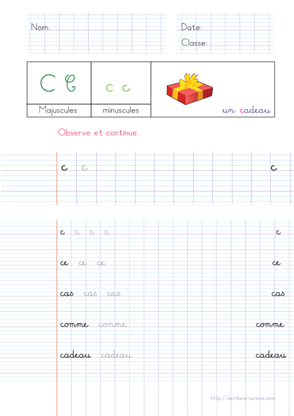 Copie CP - mots en c