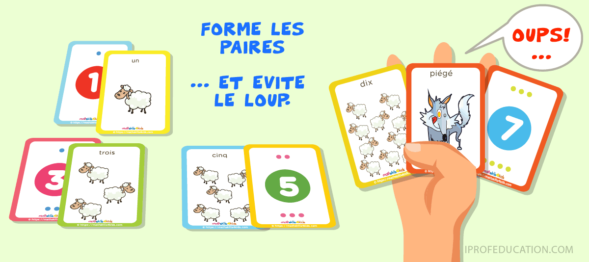 Maîtriser les Nombres de 1 à 10 avec les Cartes du Berger Héros - connaître les nombres de 0 à 10 avec le jeu de la pioche