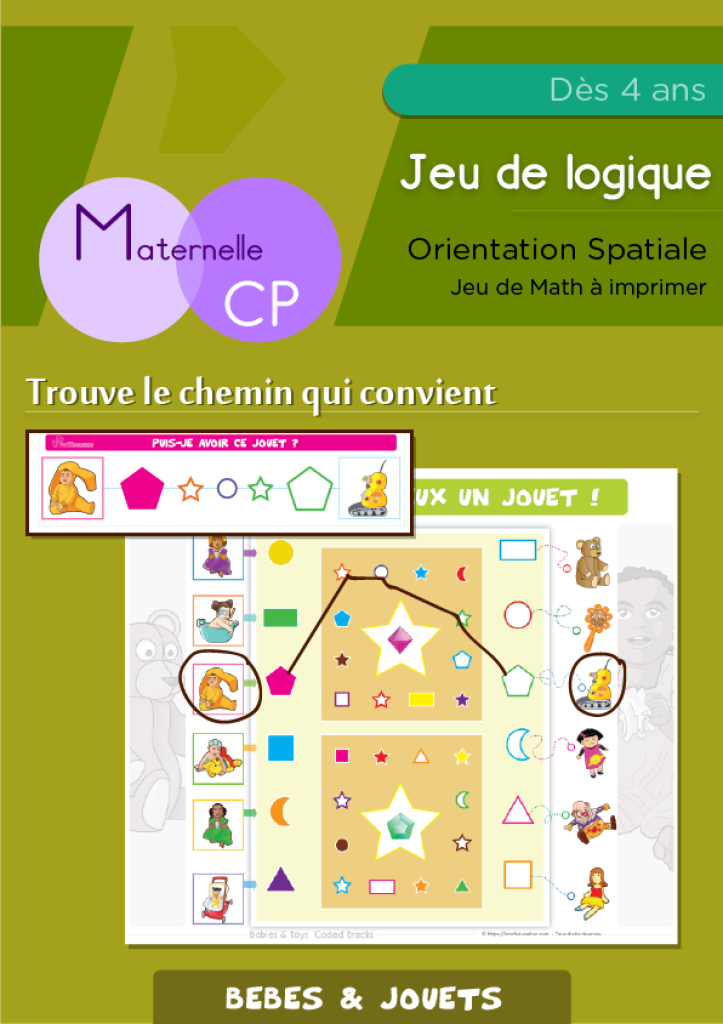 Jeu de Logique: Repérage spatial | Les Bébés et les jouets – iProf ...
