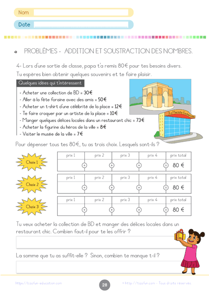 progression math CE1 - problème math CE1