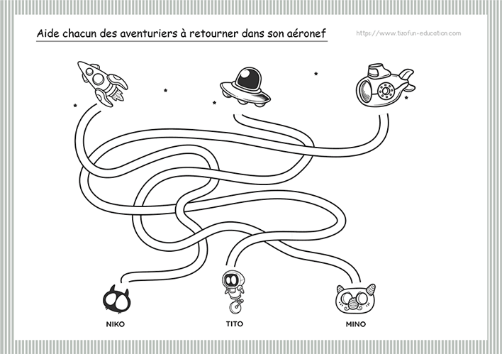 Parcours Maternelle - labyrinthe 1