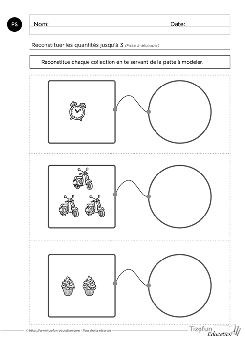 Construire le nombre en maternelle - fiche maternelle math nombre