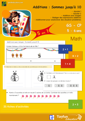 Additions Simples et Problèmes Additifs avec Somme jusqu'à 10