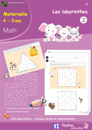 Activités sur les Labyrinthes à Imprimer en Maternelle