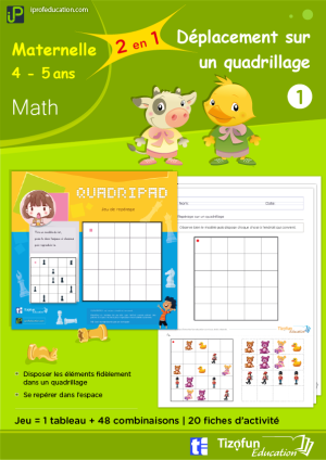 Exercices de Repérage sur Quadrillage en Maternelle MS GS : Activités pour Apprendre à Se Repérer